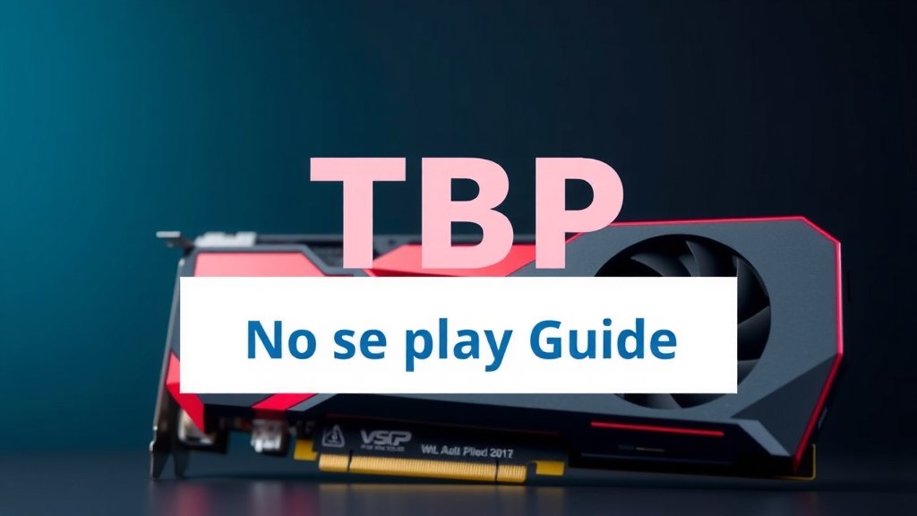 Understanding TBP on Graphics Cards: A Complete Guide