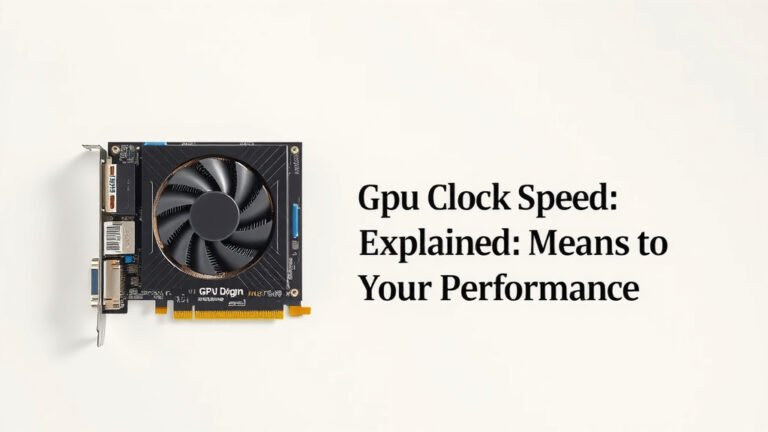 GPU Clock Speed Explained: What It Means for Your Performance