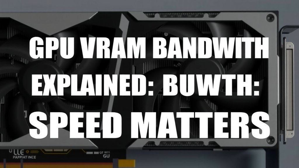 GPU VRAM Bandwidth Explained: Speed Matters