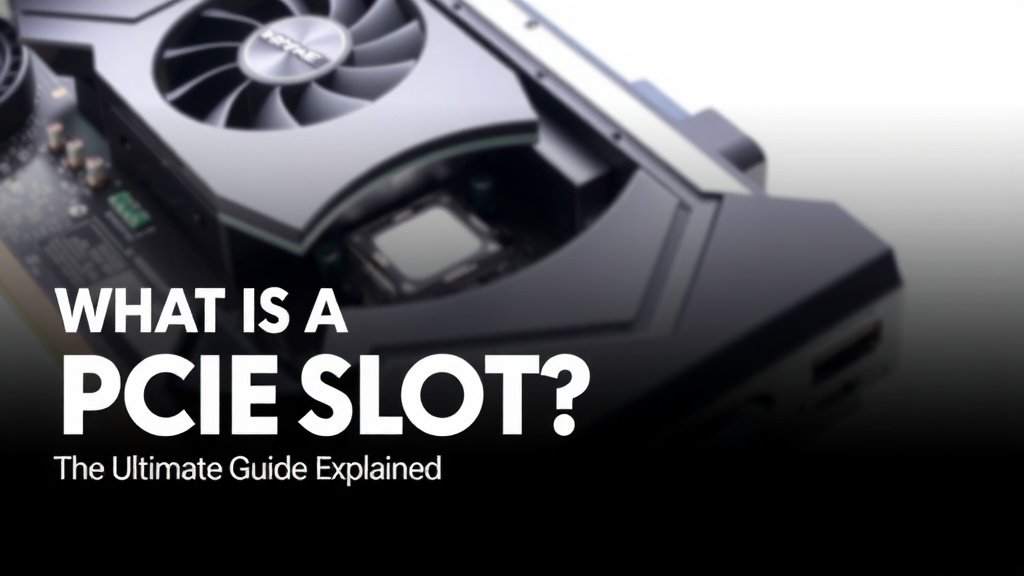 What is a PCIe Slot? Your Ultimate Guide Explained