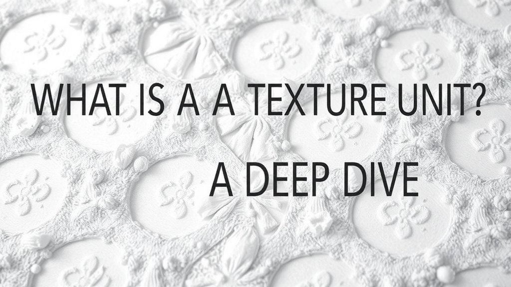 What is a Texture Unit? A Deep Dive
