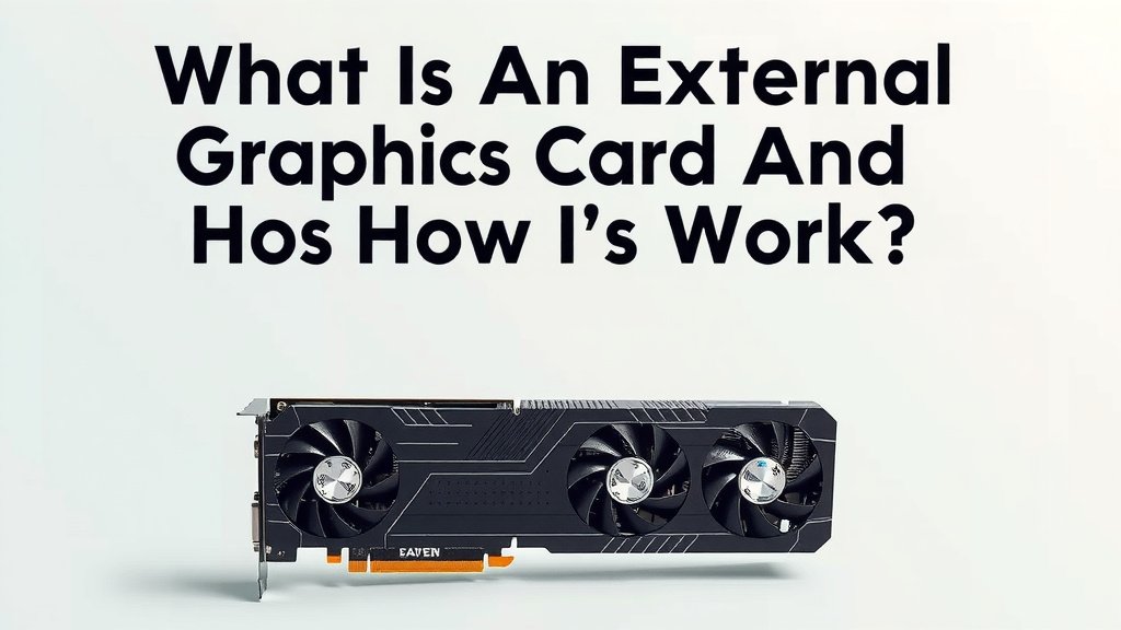 What Is An External Graphics Card and How Does It Work