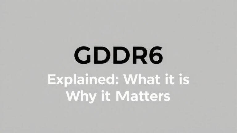GDDR6 Explained: What it is and Why it Matters