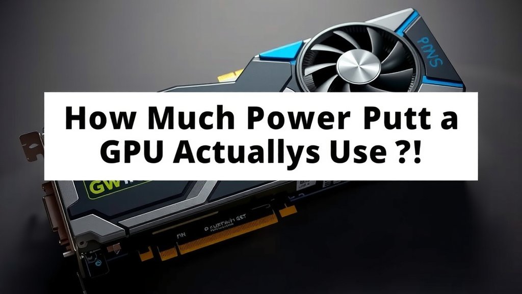 How Much Power Does a GPU Actually Use?
