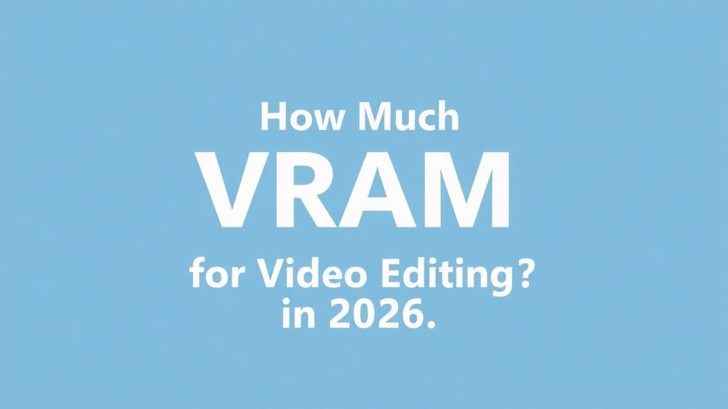 How Much VRAM for Video Editing in 2026