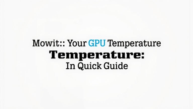 Monitor Your GPU Temperature: A Quick Guide