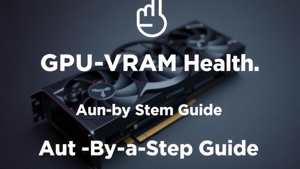 Check Your GPU VRAM Health: A Step-by-Step Guide