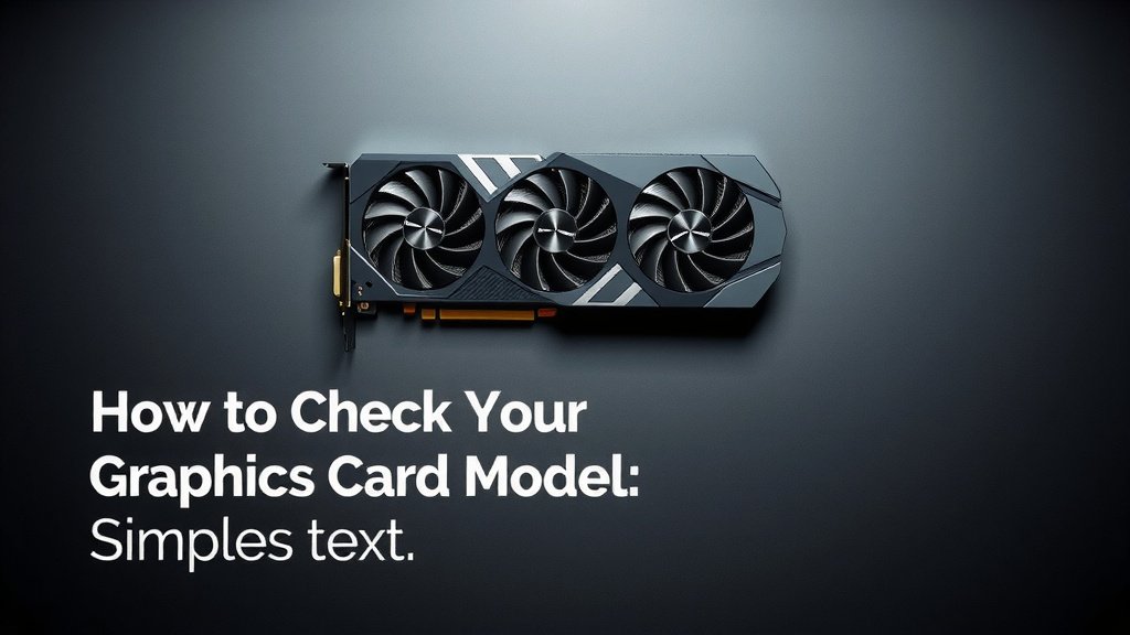 How to Check Your Graphics Card Model: Simple Steps
