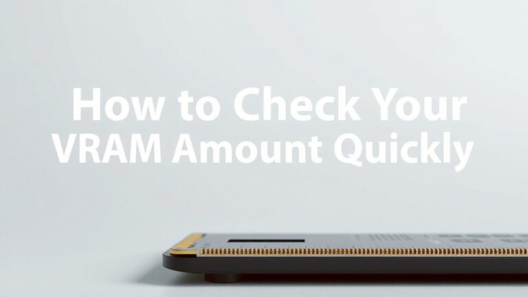 How to Check Your VRAM Amount Quickly