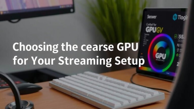 Choosing the Right GPU for Your Streaming Setup