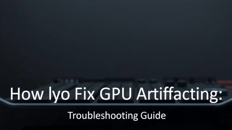 Fix GPU Artifacting: Troubleshooting Guide