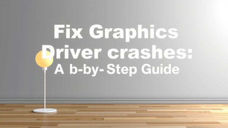Fix Graphics Driver Crashes: A Step-by-Step Guide
