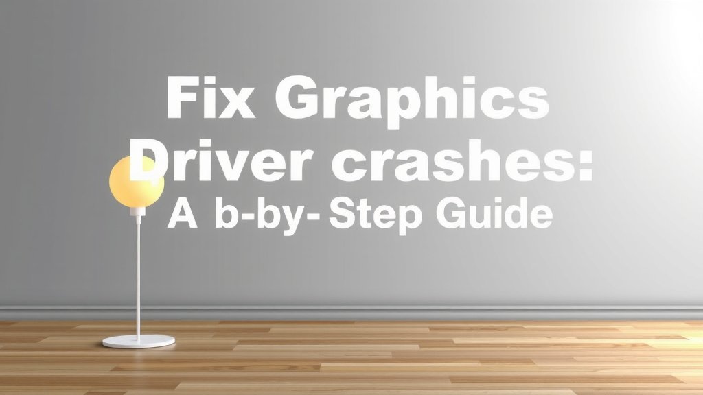 Fix Graphics Driver Crashes: A Step-by-Step Guide