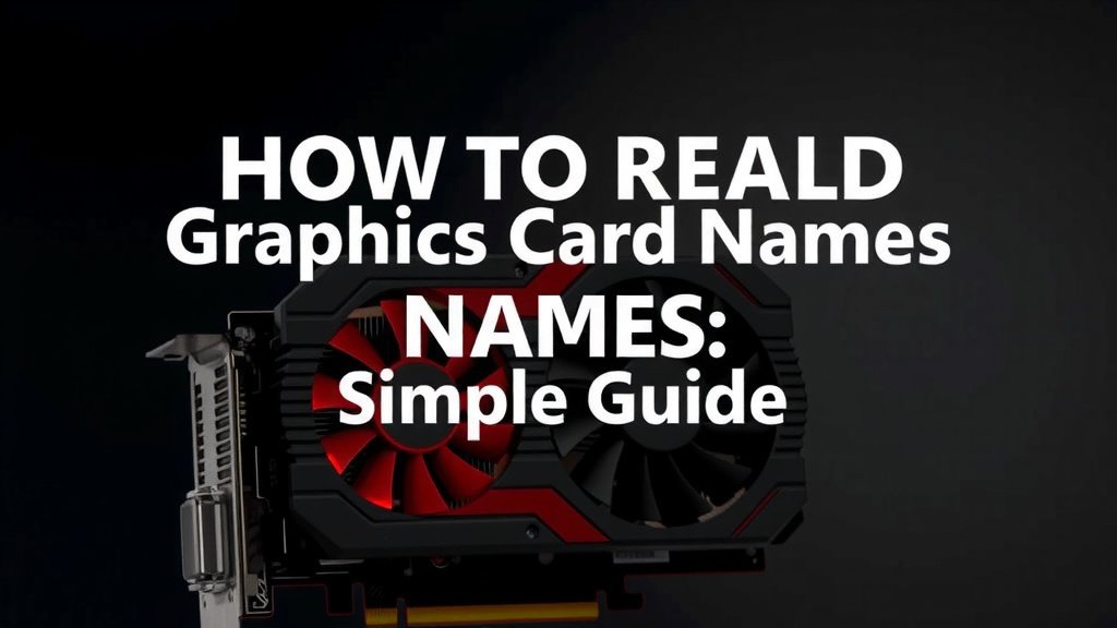 Decoding Graphics Card Names: A Simple Guide