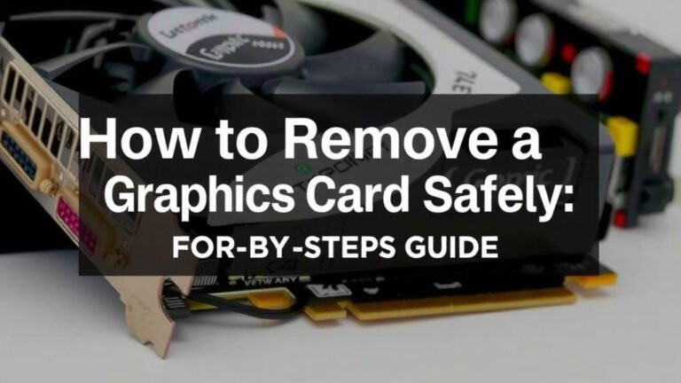 How to Remove a Graphics Card Safely: A Step-by-Step Guide
