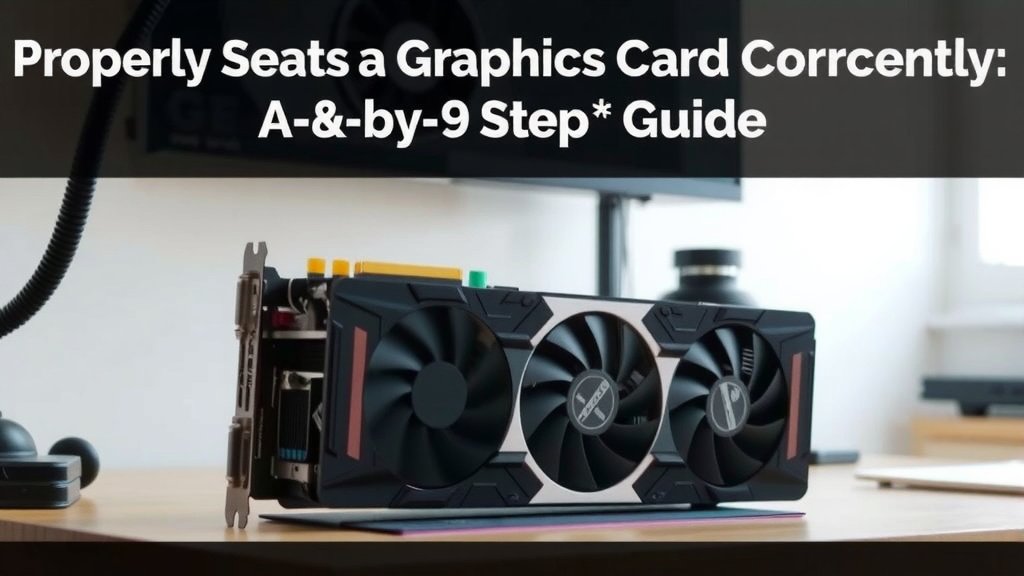 Getting Your Graphics Card Seated Correctly