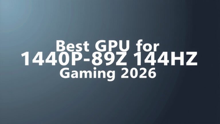 Best GPU for 1440p 144Hz Gaming 2026