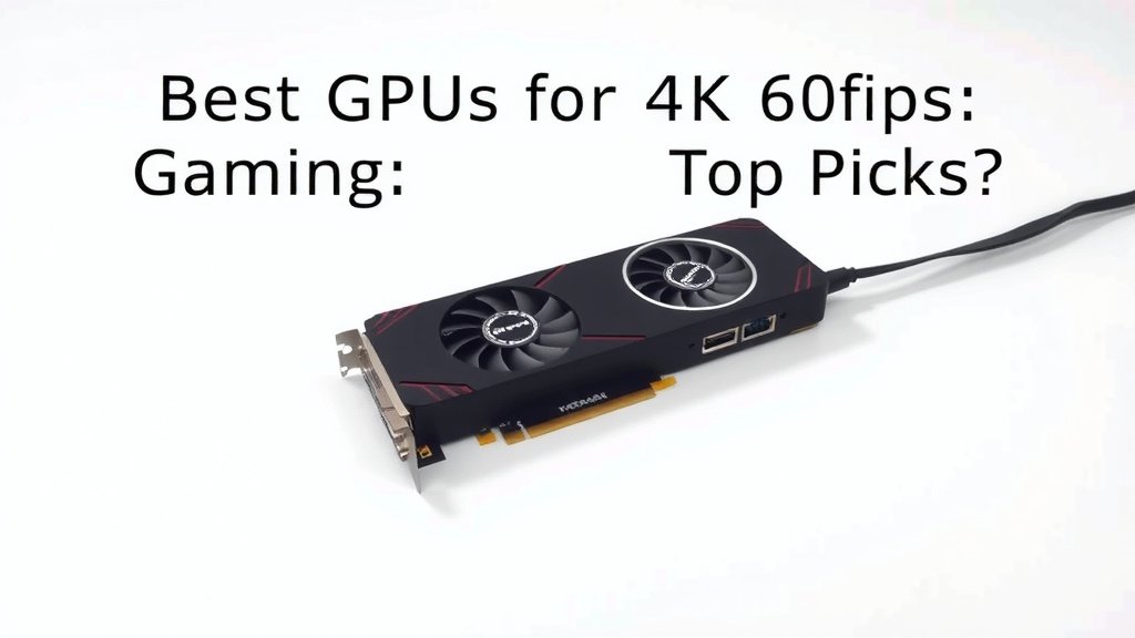 Best GPUs for 4K 60fps Gaming: Top Picks