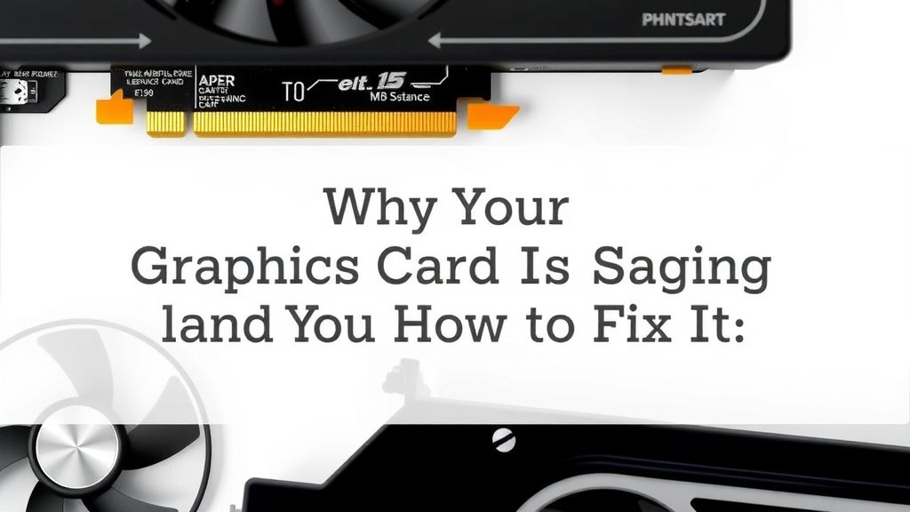 Why Your Graphics Card is Sagging and How to Fix It