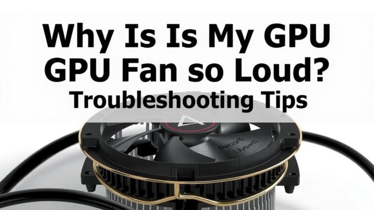 Why Is My GPU Fan So Loud? Troubleshooting Tips