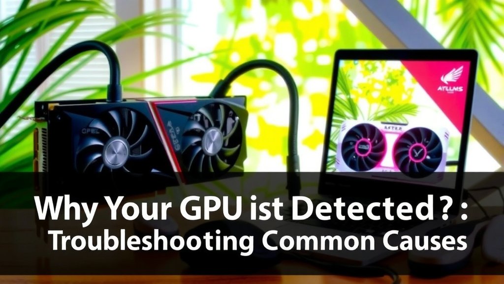 Troubleshooting When Your GPU Isn't Showing Up