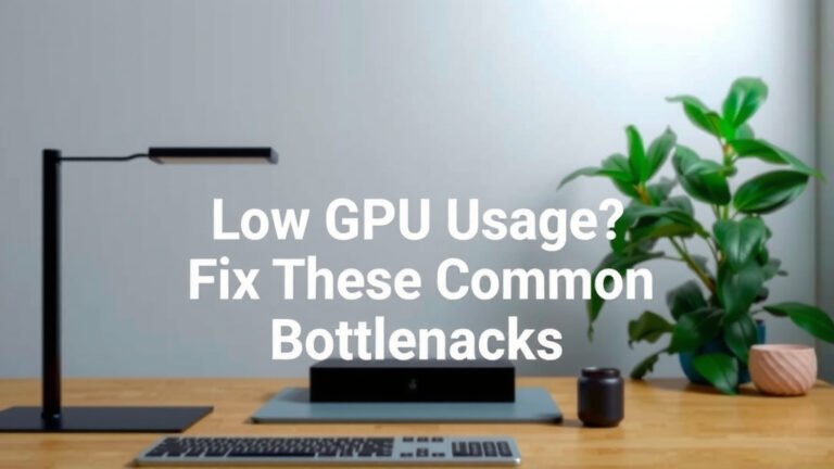 Low GPU Usage? Fix These Common Bottlenecks